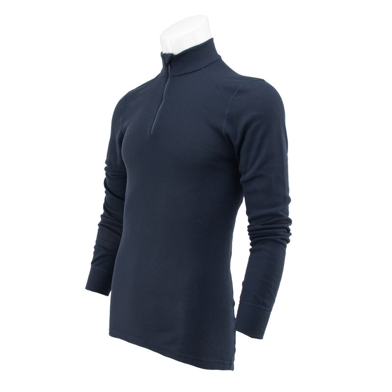 Dutch Navy Blue 1/4 Zip Long Sleeve Shirt | Issued, , large image number 3